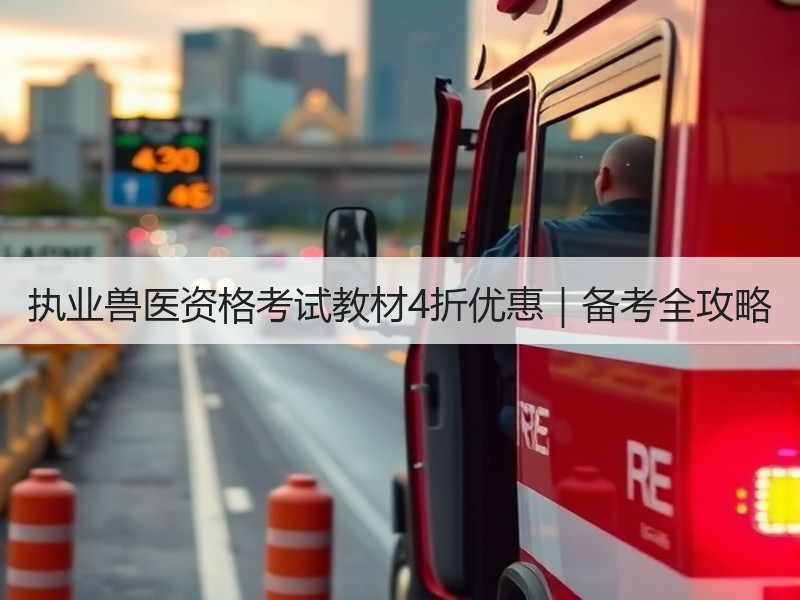 执业兽医资格考试教材4折优惠｜备考全攻略