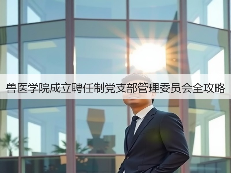 兽医学院成立聘任制党支部管理委员会全攻略