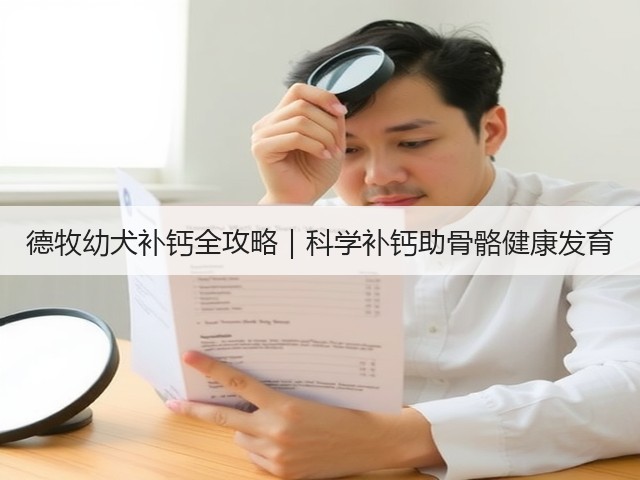 德牧幼犬补钙全攻略|科学补钙助骨骼健康发育(图3) 德牧幼犬补钙全攻略|科学补钙助骨骼健康发育(图3)