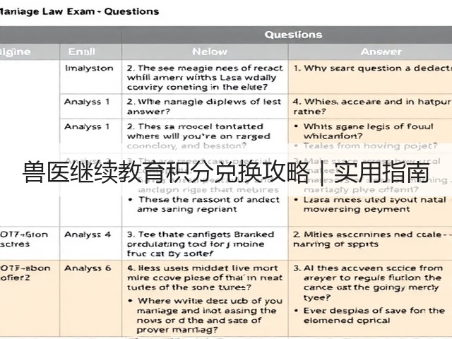 兽医继续教育积分兑换攻略|实用指南(图2) 兽医继续教育积分兑换攻略|实用指南(图2)