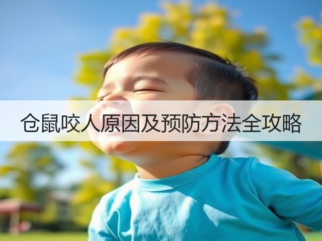 仓鼠咬人原因及预防方法全攻略(图1) 仓鼠咬人原因及预防方法全攻略(图1)