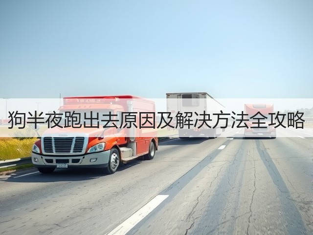 狗半夜跑出去原因及解决方法全攻略(图2) 狗半夜跑出去原因及解决方法全攻略(图2)