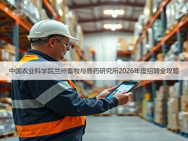 中国农业科学院兰州畜牧与兽药研究所2026年度招聘全攻略(图1) 中国农业科学院兰州畜牧与兽药研究所2026年度招聘全攻略(图1)