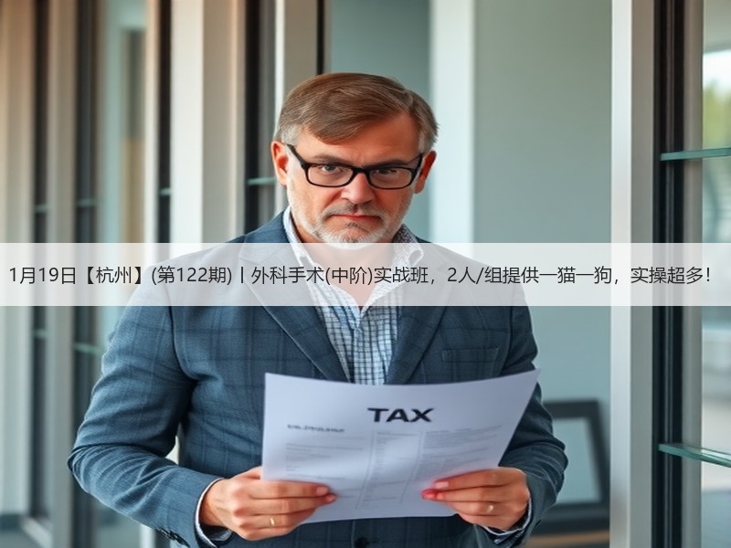 1月19日【杭州】(第122期)丨外科手术(中阶)实战班，2人/组提供一猫一狗，