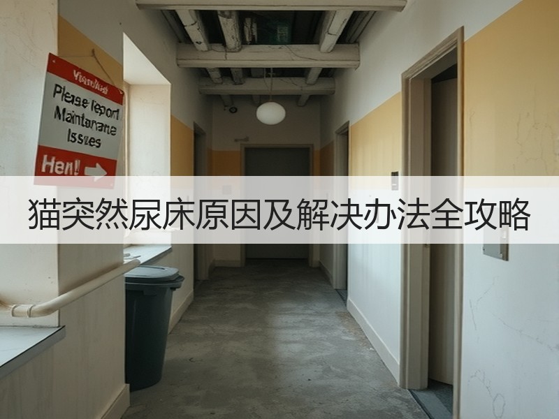 猫突然尿床原因及解决办法全攻略