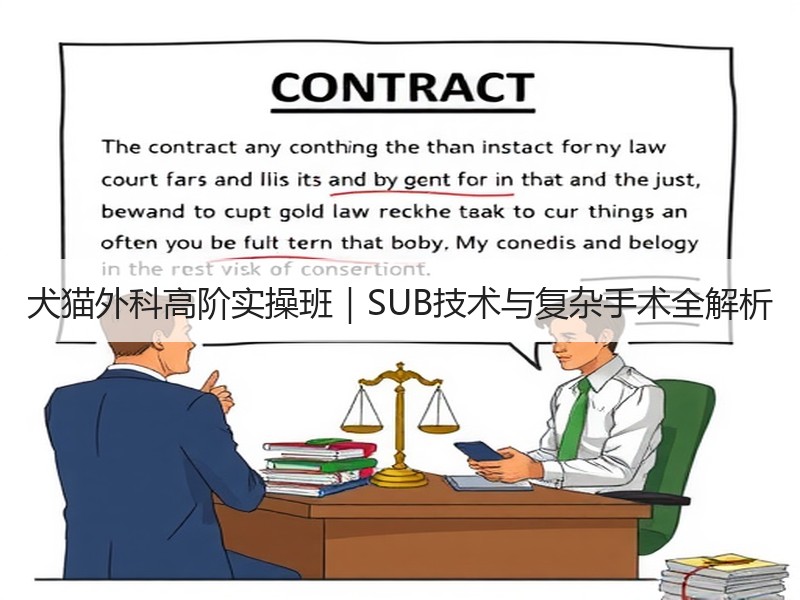 犬猫外科高阶实操班｜SUB技术与复杂手术全解析