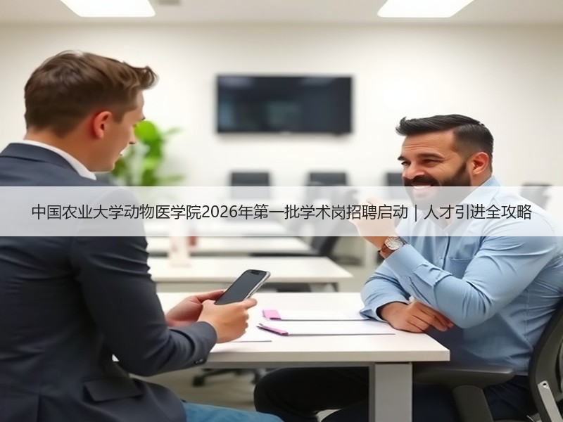 中国农业大学动物医学院2026年第一批学术岗招聘启动｜人才引进全攻略