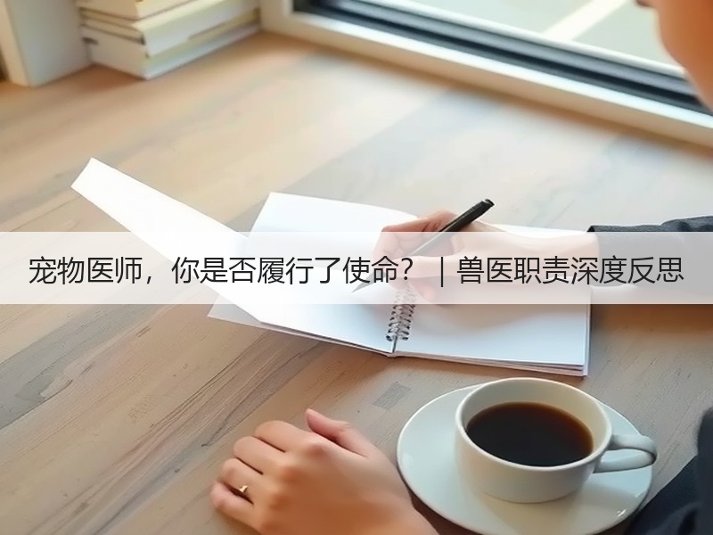 宠物医师，你是否履行了使命？｜兽医职责深度反思