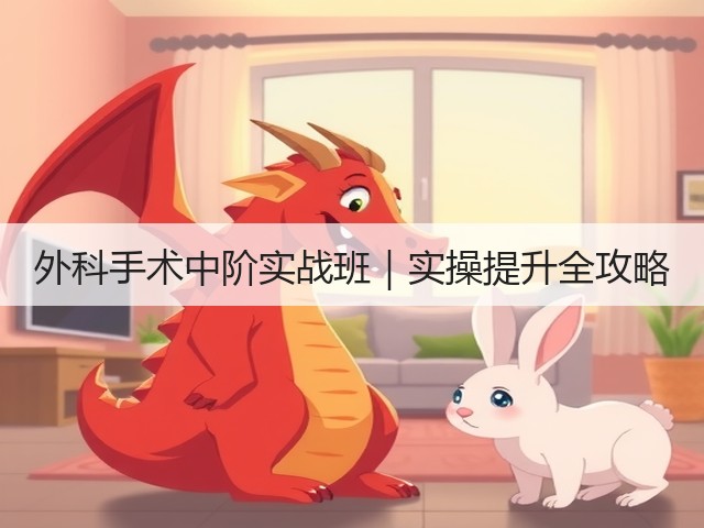 外科手术中阶实战班|实操提升全攻略(图2) 外科手术中阶实战班|实操提升全攻略(图2)