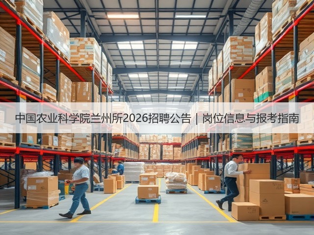 中国农业科学院兰州所2026招聘公告|岗位信息与报考指南(图3) 中国农业科学院兰州所2026招聘公告|岗位信息与报考指南(图3)