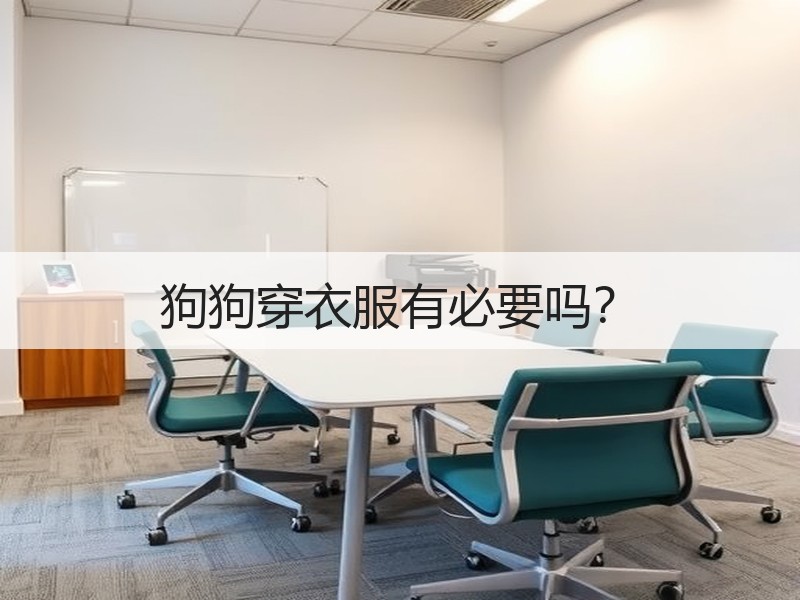 狗狗穿衣服有必要吗？