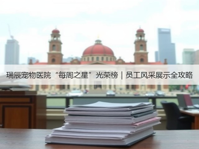 瑞辰宠物医院“每周之星”光荣榜|员工风采展示全攻略(图3) 瑞辰宠物医院“每周之星”光荣榜|员工风采展示全攻略(图3)