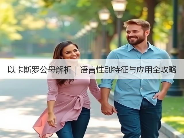 以卡斯罗公母解析|语言性别特征与应用全攻略(图3) 以卡斯罗公母解析|语言性别特征与应用全攻略(图3)