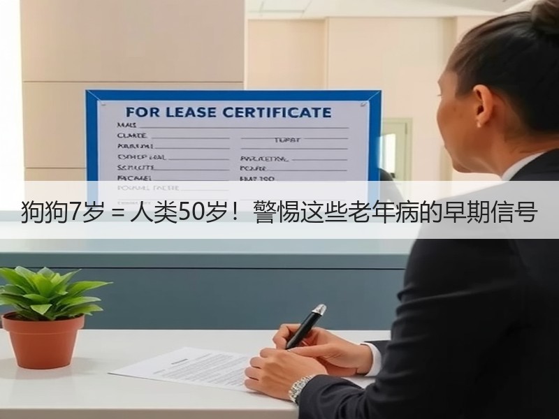 狗狗7岁＝人类50岁！警惕这些老年病的早期信号