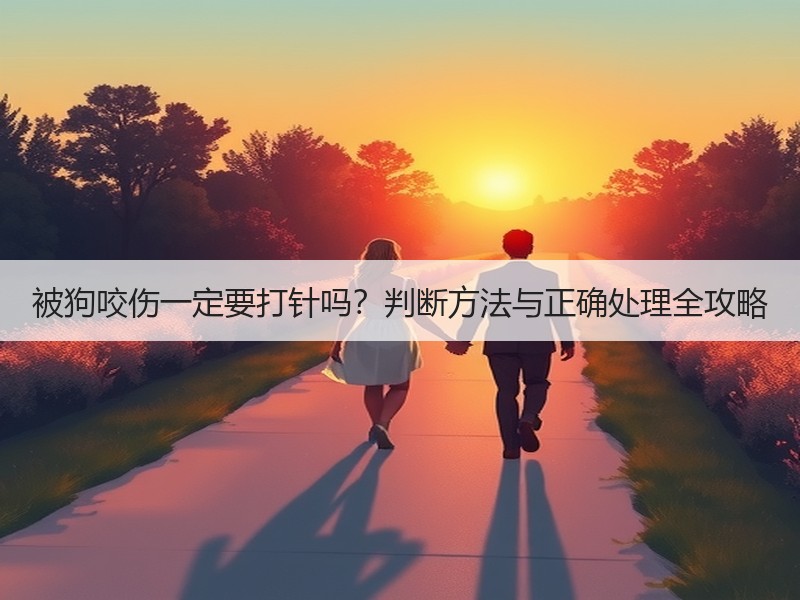 被狗咬伤一定要打针吗？判断方法与正确处理全攻略