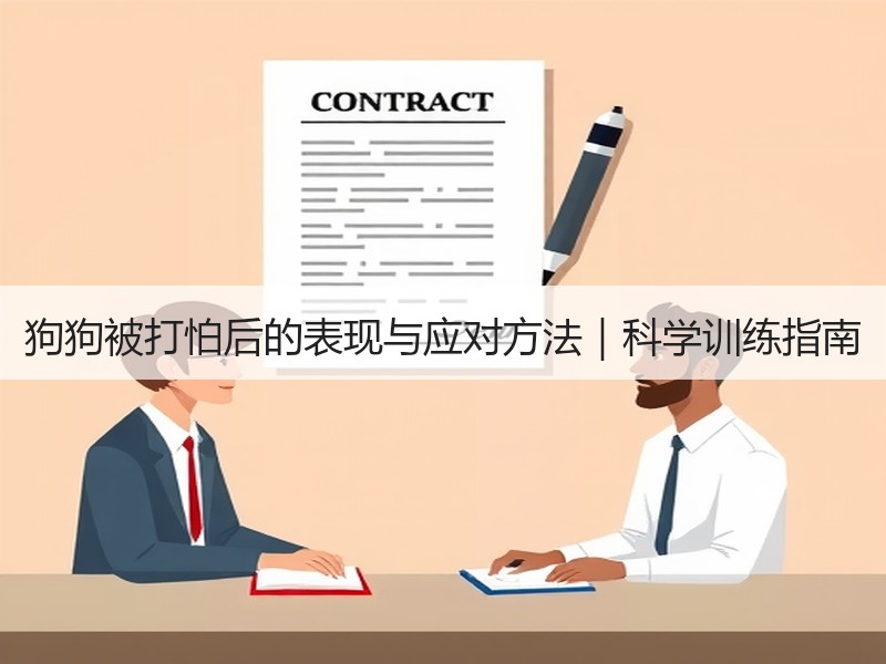 狗狗被打怕后的表现与应对方法｜科学训练指南