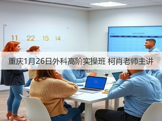重庆1月26日外科高阶实操班 柯肖老师主讲(图2)
