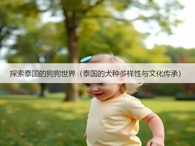 探索泰国的狗狗世界(泰国的犬种多样性与文化传承)(图2) 探索泰国的狗狗世界(泰国的犬种多样性与文化传承)(图2)