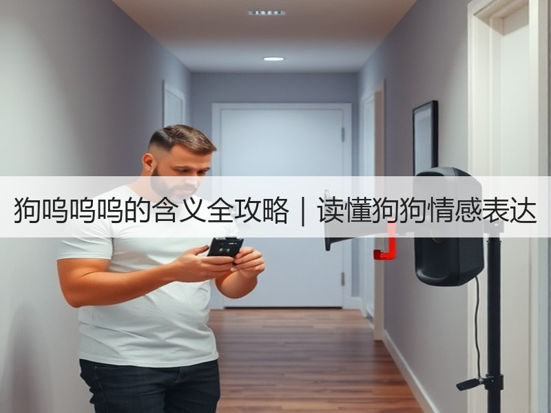 狗呜呜呜的含义全攻略｜读懂狗狗情感表达