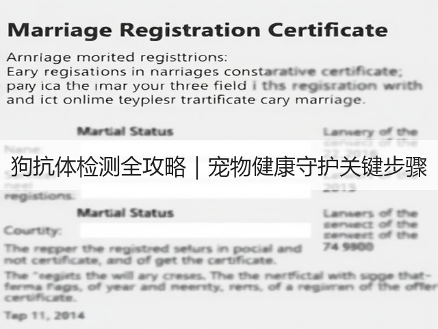 狗抗体检测全攻略|宠物健康守护关键步骤(图1) 狗抗体检测全攻略|宠物健康守护关键步骤(图1)