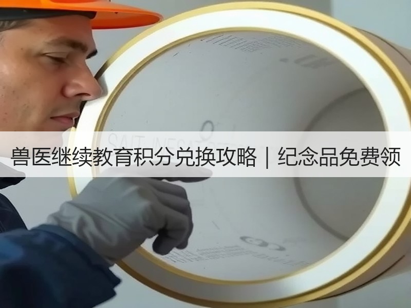 兽医继续教育积分兑换攻略｜纪念品免费领