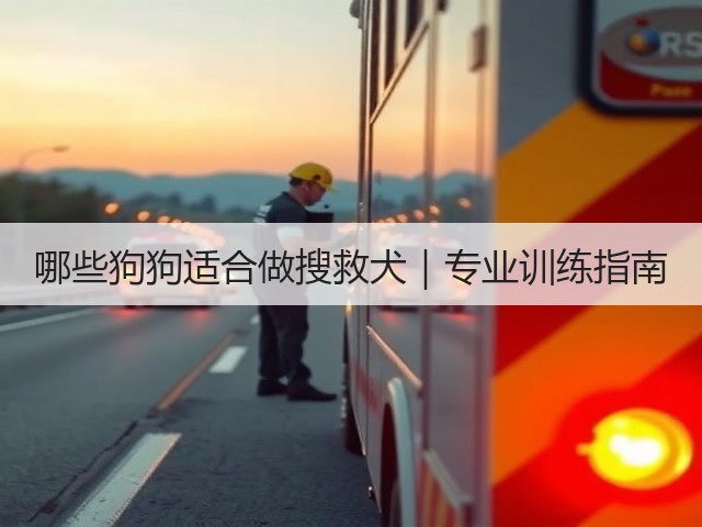 哪些狗狗适合做搜救犬|专业训练指南(图2) 哪些狗狗适合做搜救犬|专业训练指南(图2)