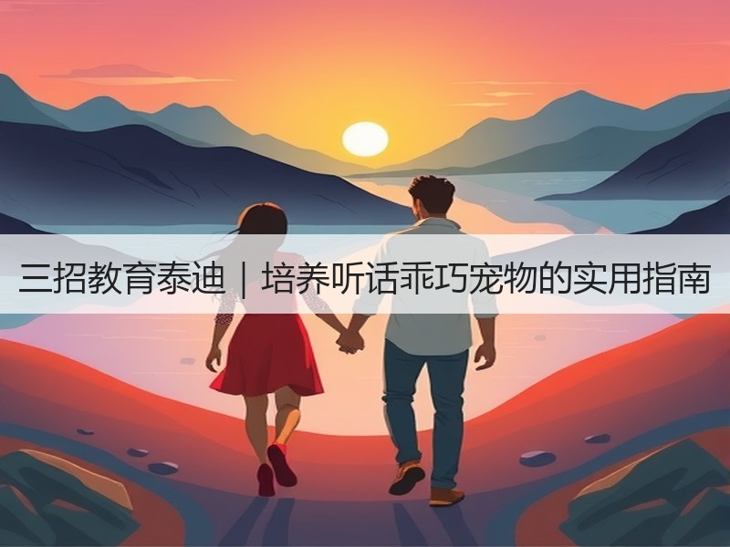 三招教育泰迪｜培养听话乖巧宠物的实用指南
