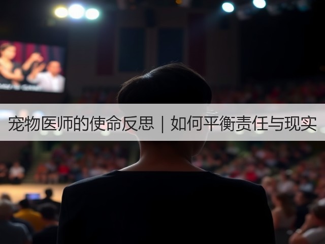 宠物医师的使命反思|如何平衡责任与现实(图1) 宠物医师的使命反思|如何平衡责任与现实(图1)