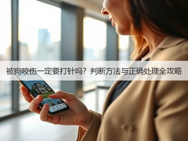 被狗咬伤一定要打针吗?判断方法与正确处理全攻略(图1) 被狗咬伤一定要打针吗?判断方法与正确处理全攻略(图1)