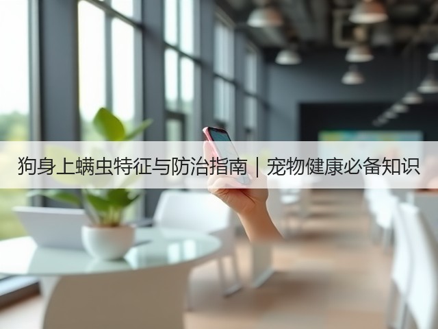 狗身上螨虫特征与防治指南｜宠物健康必备知识(图2)