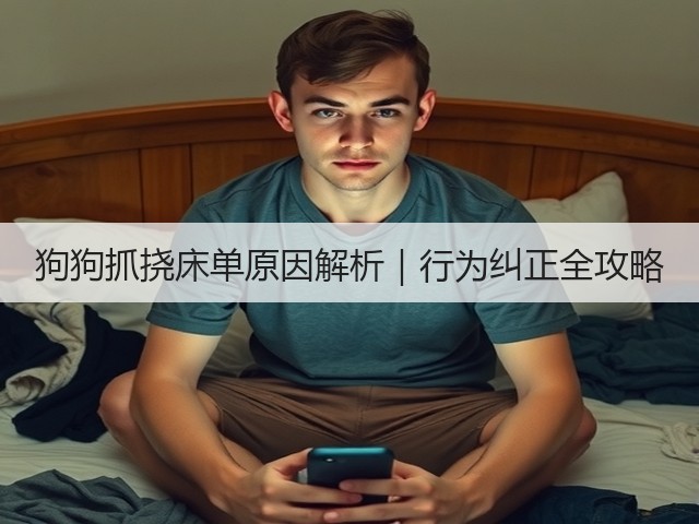狗狗抓挠床单原因解析｜行为纠正全攻略(图3)