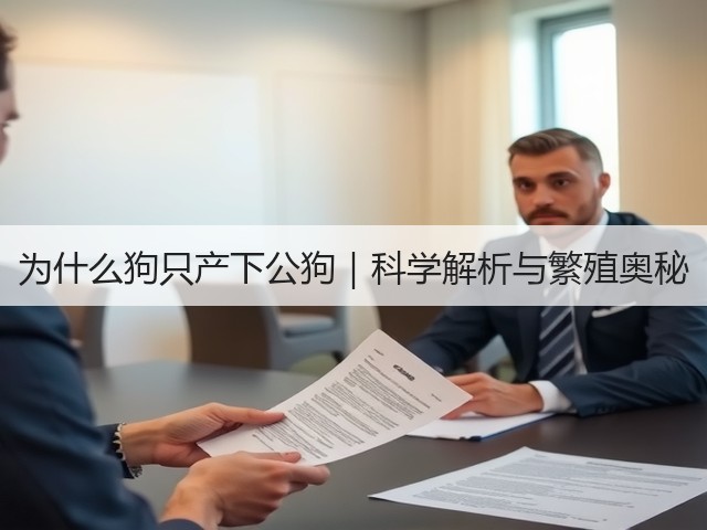 为什么狗只产下公狗｜科学解析与繁殖奥秘(图2)