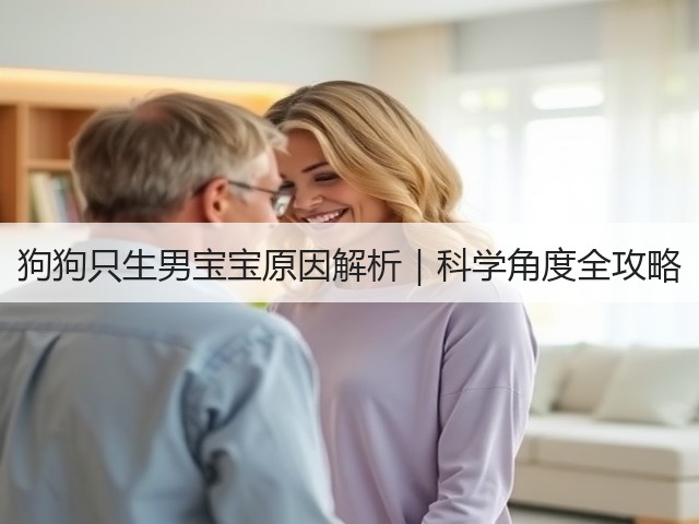 狗狗只生男宝宝原因解析｜科学角度全攻略(图3)