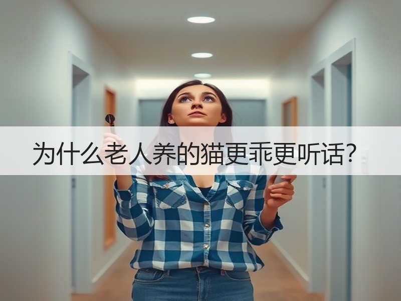 为什么老人养的猫更乖更听话？