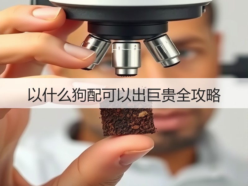 以什么狗配可以出巨贵全攻略