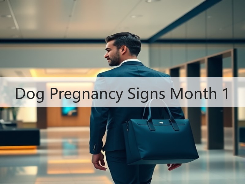 Dog Pregnancy Signs Month 1