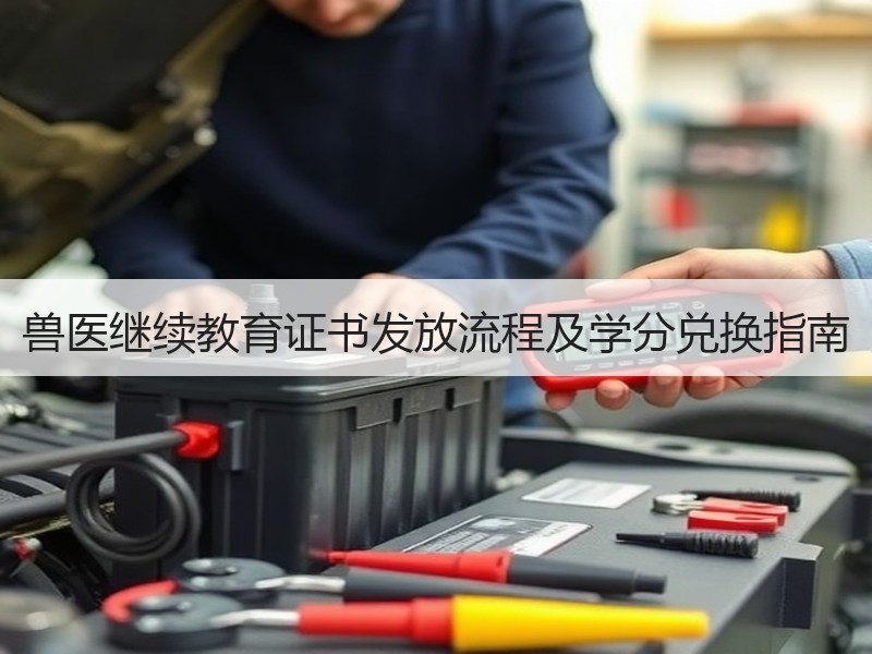 兽医继续教育证书发放流程及学分兑换指南