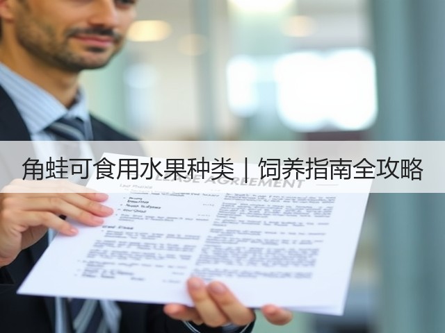 角蛙可食用水果种类｜饲养指南全攻略(图1)