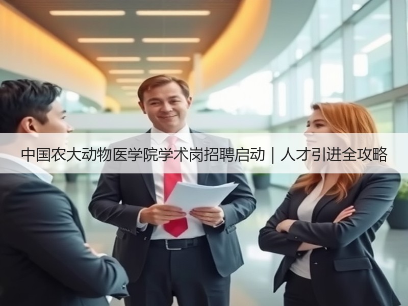 中国农大动物医学院学术岗招聘启动｜人才引进全攻略