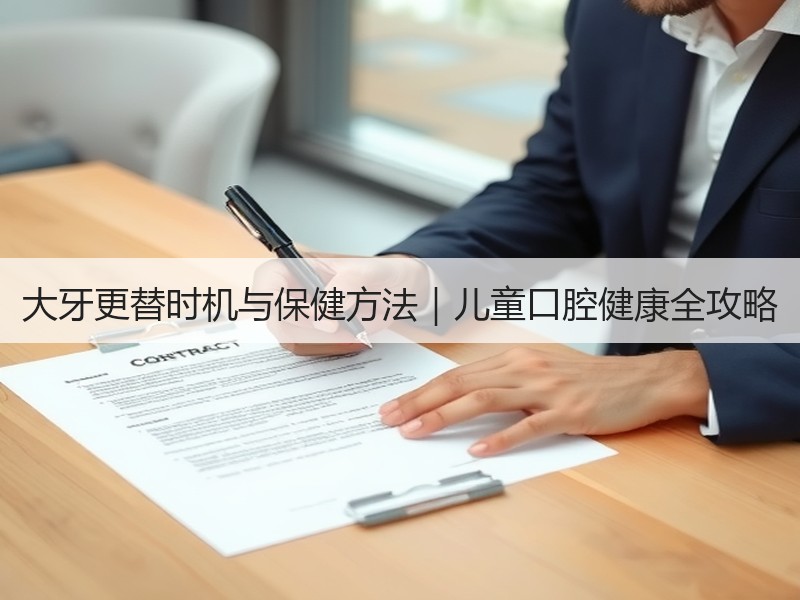 大牙更替时机与保健方法｜儿童口腔健康全攻略