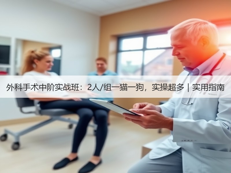 外科手术中阶实战班：2人/组一猫一狗，实操超多｜实用指南