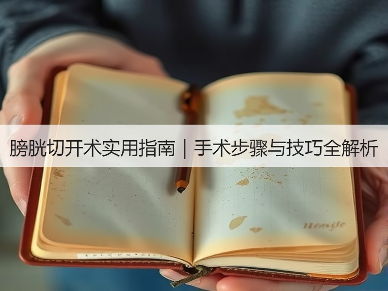膀胱切开术实用指南｜手术步骤与技巧全解析