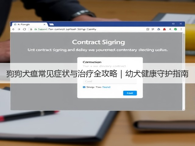 狗狗犬瘟常见症状与治疗全攻略|幼犬健康守护指南(图1) 狗狗犬瘟常见症状与治疗全攻略|幼犬健康守护指南(图1)