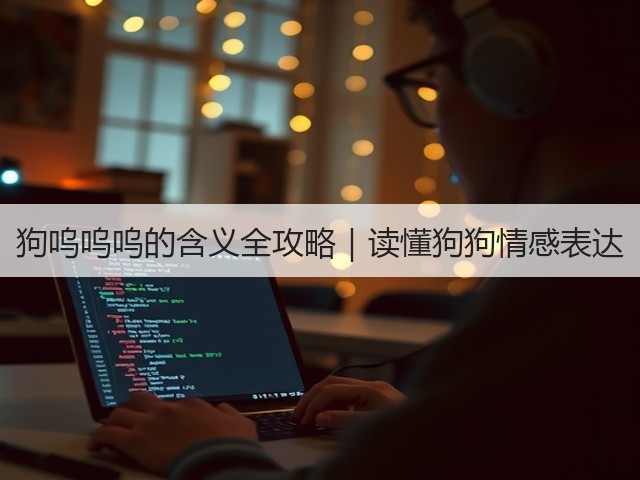 狗呜呜呜的含义全攻略|读懂狗狗情感表达(图2) 狗呜呜呜的含义全攻略|读懂狗狗情感表达(图2)