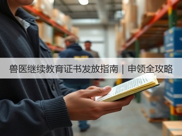 兽医继续教育证书发放指南|申领全攻略(图3) 兽医继续教育证书发放指南|申领全攻略(图3)