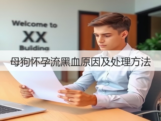 母狗怀孕流黑血原因及处理方法(图2)