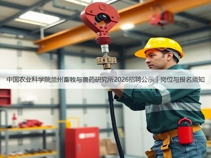 中国农业科学院兰州畜牧与兽药研究所2026招聘公示｜岗位与报名须知