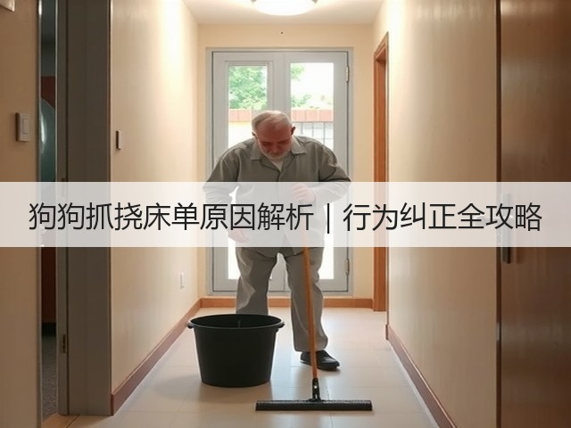 狗狗抓挠床单原因解析｜行为纠正全攻略(图1)