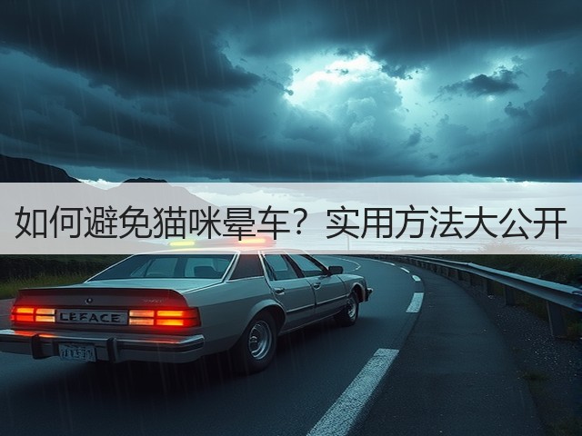 如何避免猫咪晕车?实用方法大公开(图2) 如何避免猫咪晕车?实用方法大公开(图2)
