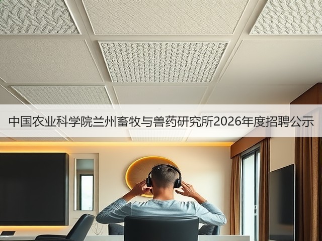 中国农业科学院兰州畜牧与兽药研究所2026年度招聘公示(图1) 中国农业科学院兰州畜牧与兽药研究所2026年度招聘公示(图1)